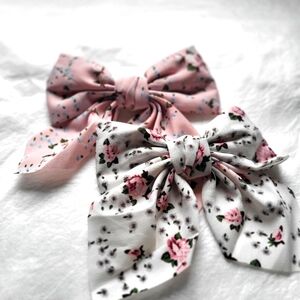 Hairpins Three-Layer fabric bow